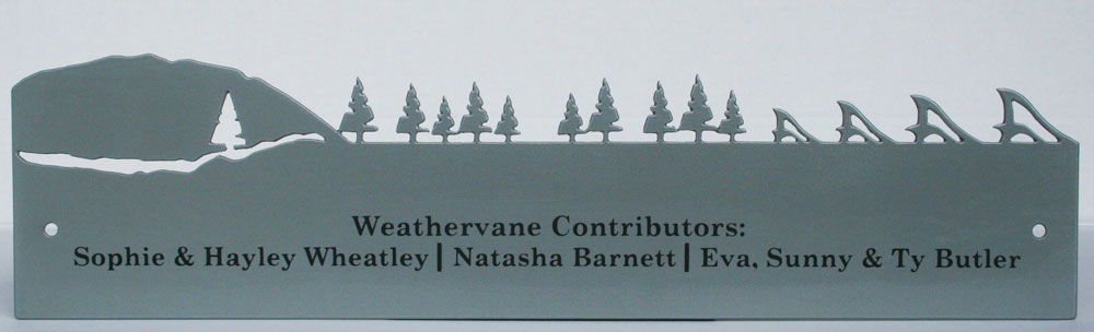 Matching custom plaque