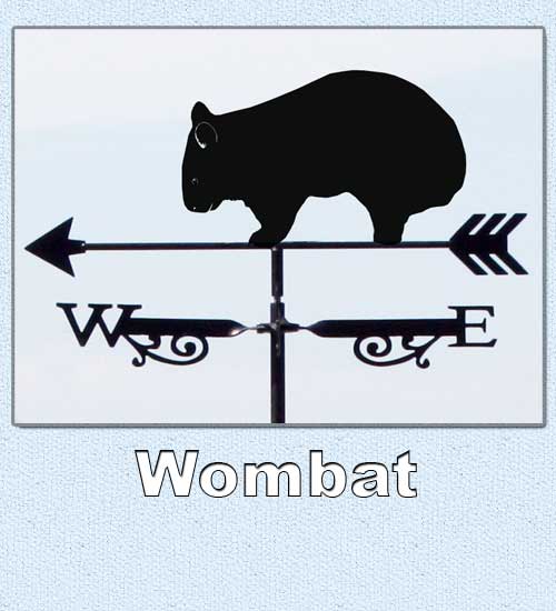 Australian wombat weathervane