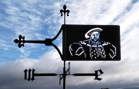 Custom Made Henry V111 Weathervane Custom made Australian banner weathervane of Henry V111