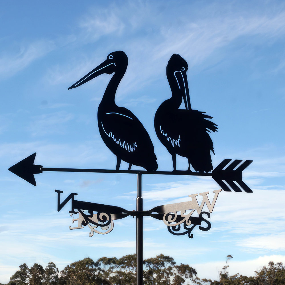 Australian Pelicans Weathervane Oz Metal Art